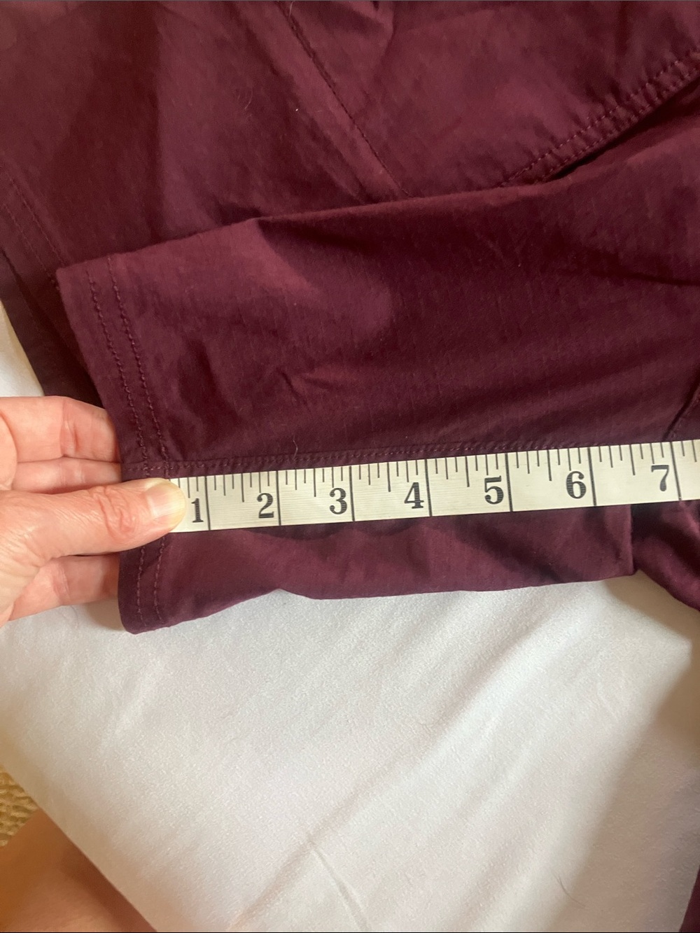 Title Nine 7" Big B Women's Plum/Burgundy Brash ripstop Hiking Shorts size 6 - Picture 12 of 12